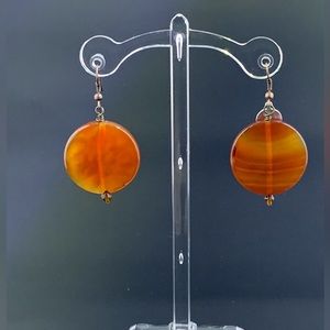 Carnelian Earrings - Pierced